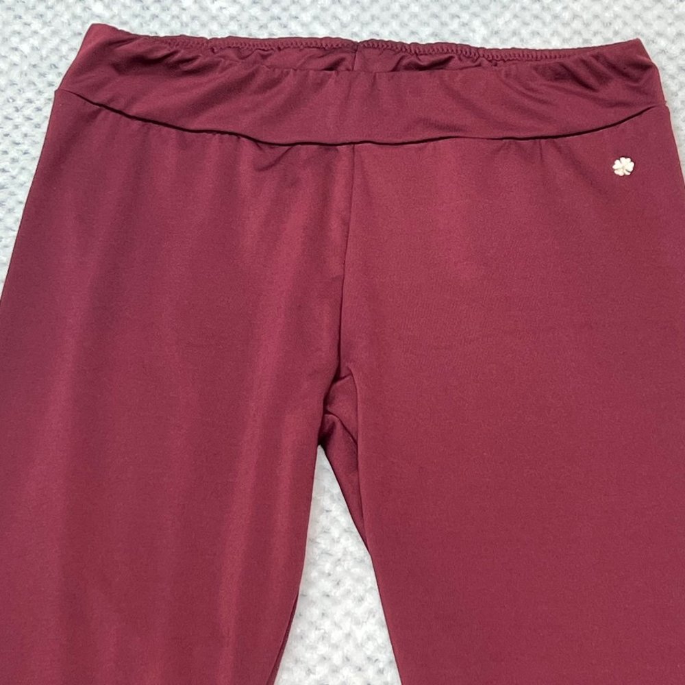 Lucky Brand Burgundy Leggings Size XL - Picture 3 of 12